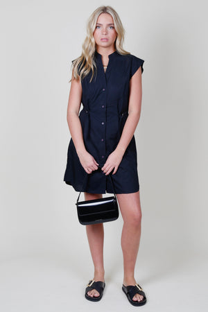 DEREK LAM | Peyton Sleeveless Shirt Dress - Black