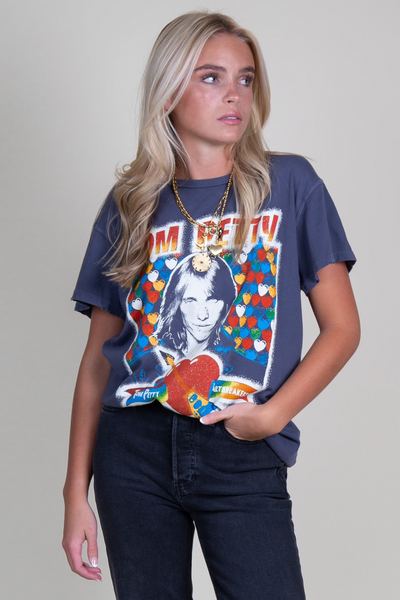 MADE WORN ♥ Tom Petty/追跡付 MADE WORN | Tom Petty 1979 Crew Tee - Navy – Scarlet Clothing