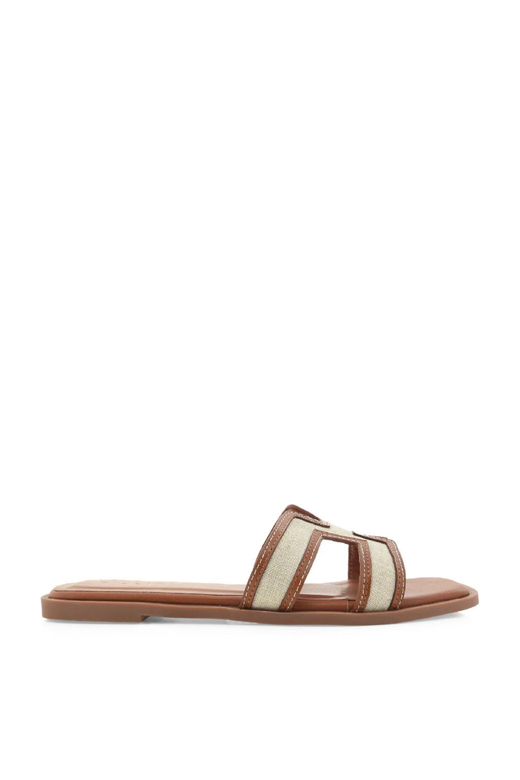 BILLINI | Gordy Flat Sandal - Natural Linen Tan