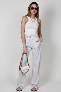 STILLWATER | The Pleated Pant - Natural