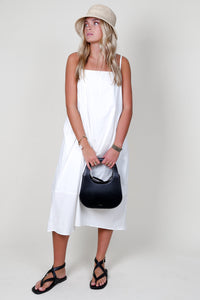 SELF CONTRAST | Akari Midi Bubble Dress - White