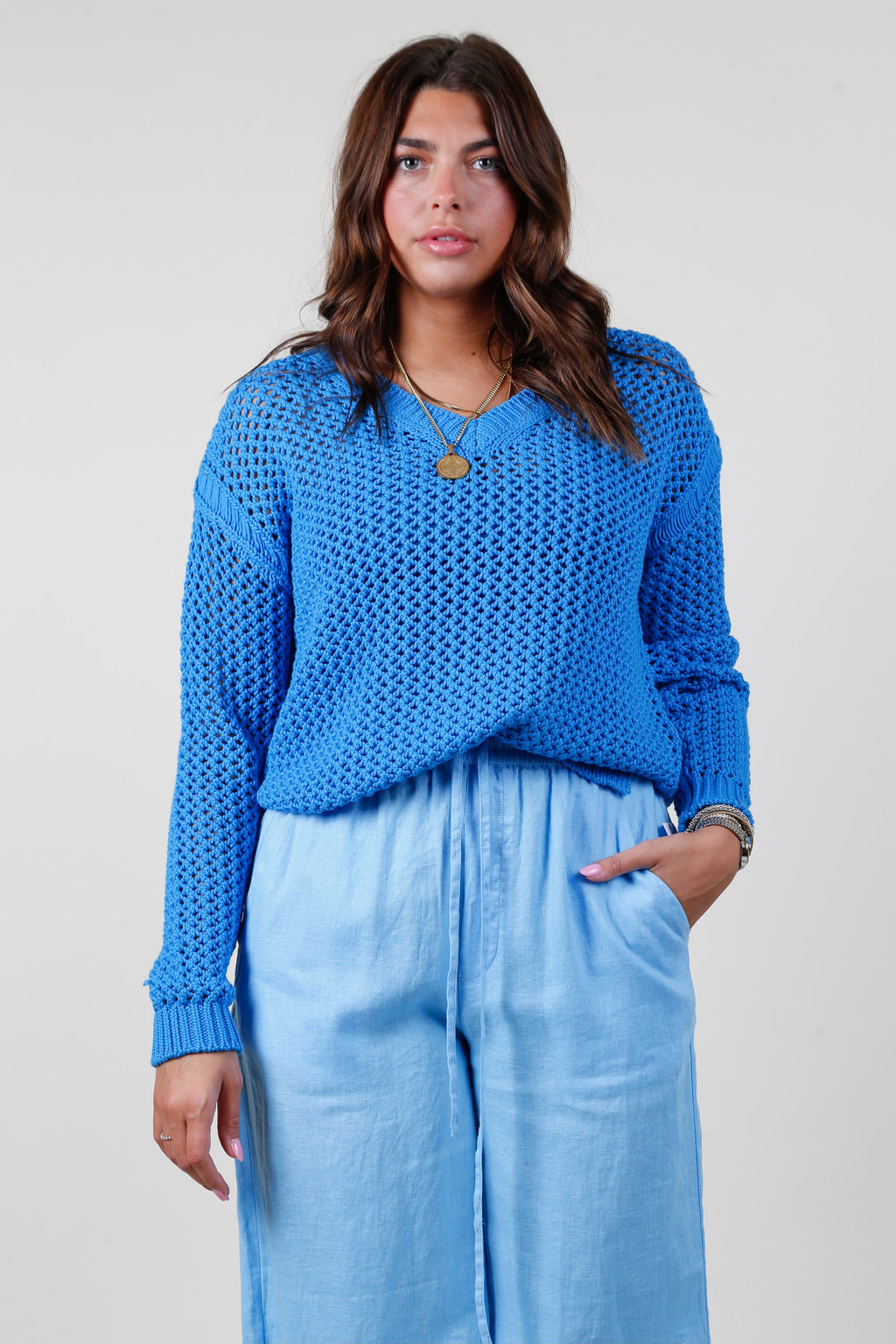 EQUIPMENT | Tate Sweater - Brilliant Blue