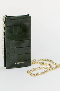 J Lowery | Phone Pouch - Green Croc