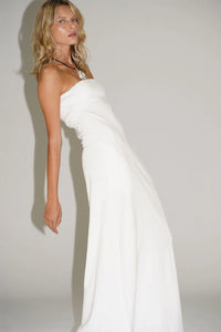 LNA | Topanga Strapless Dress - White