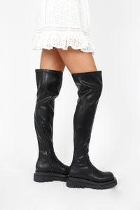 JEFFREY CAMPBELL | Tanked Black Bootie TALL