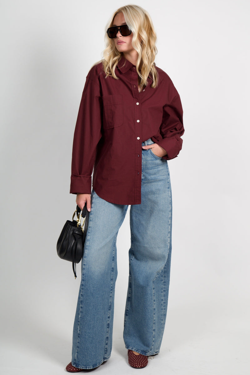 SMYTHE | Classic Relaxed Shirt - Wine