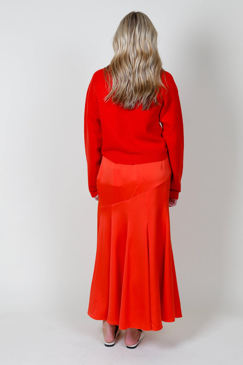 DEREK LAM | Paulette Flared Midi Skirt - Sunset