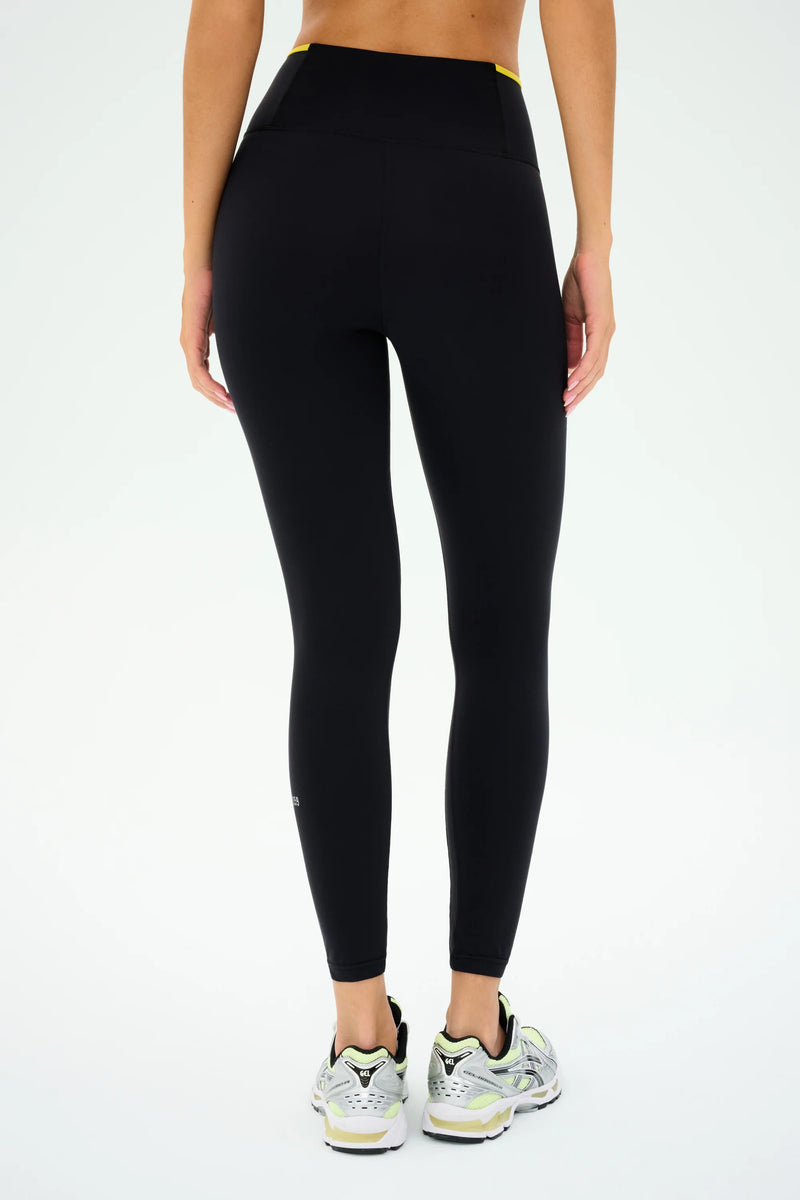 SPLITS59 | Easton Rigor High Waist 7/8 - Black/Chartreuse