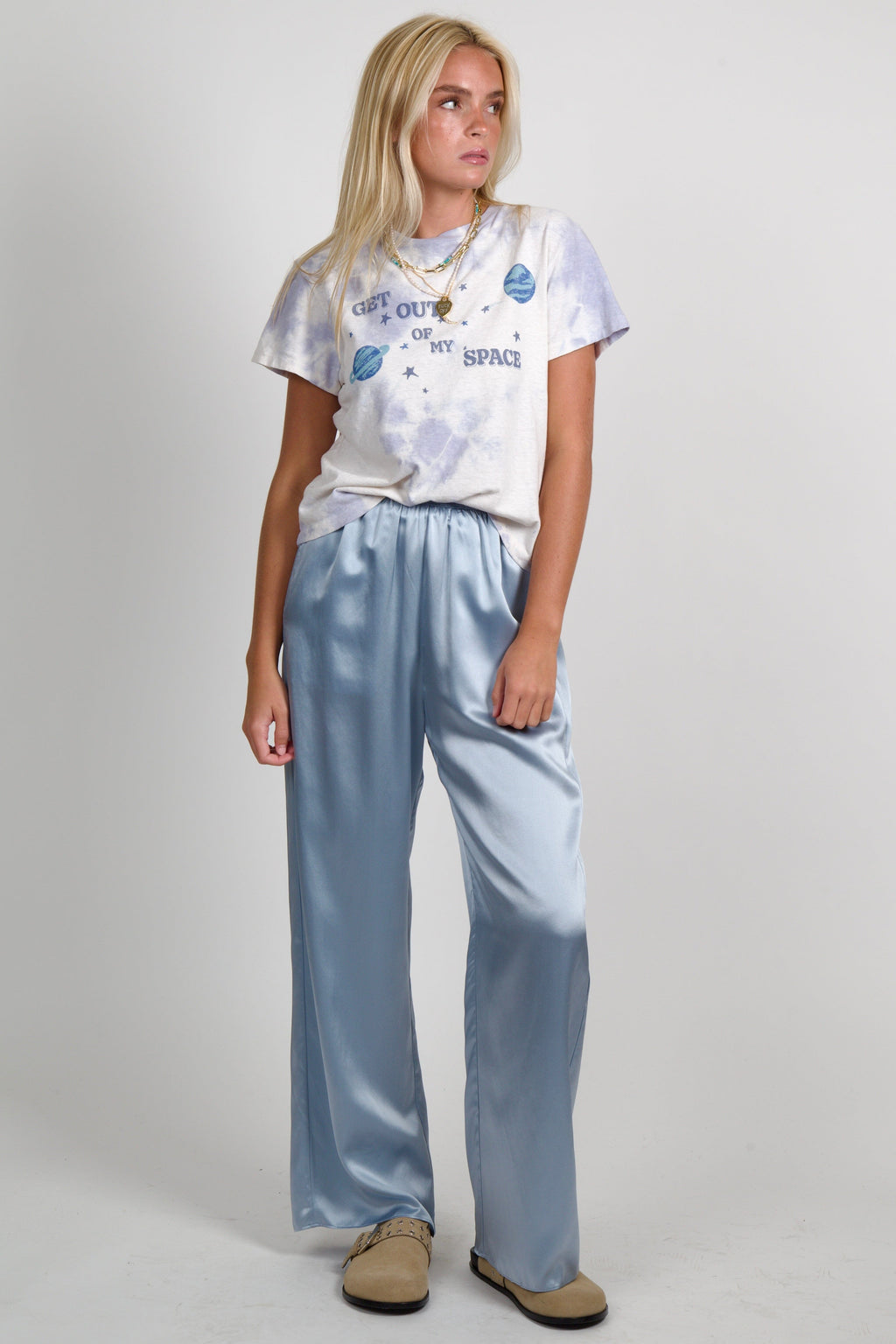 ENZA COSTA | Silk Satin Pant - Sky