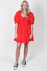 The Viktoria Mini Dress - Red