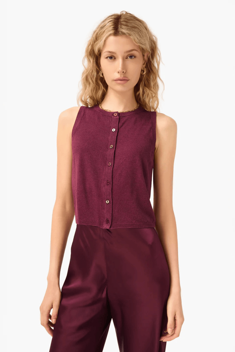 CAMI NYC | Dia Sweater Vest - Blackberry