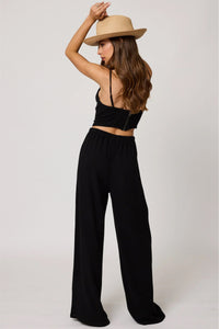 STILLWATER | The Venice Wide Leg Pant - Black