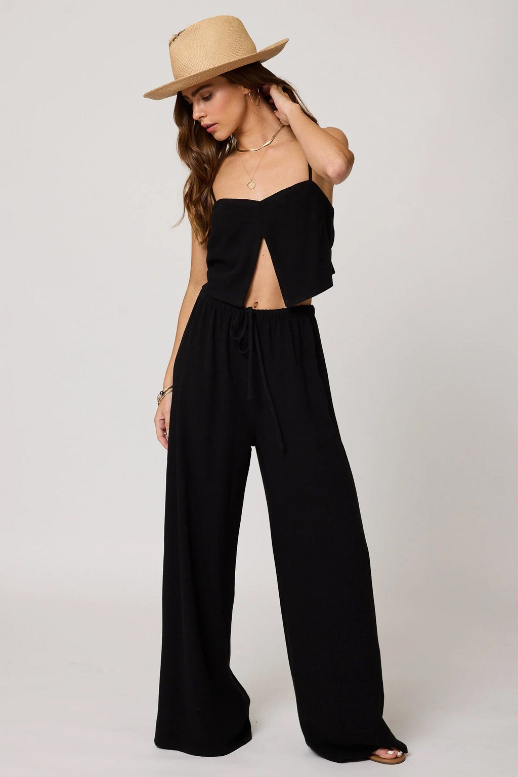 STILLWATER | The Venice Wide Leg Pant - Black