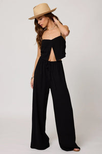 STILLWATER | The Venice Wide Leg Pant - Black