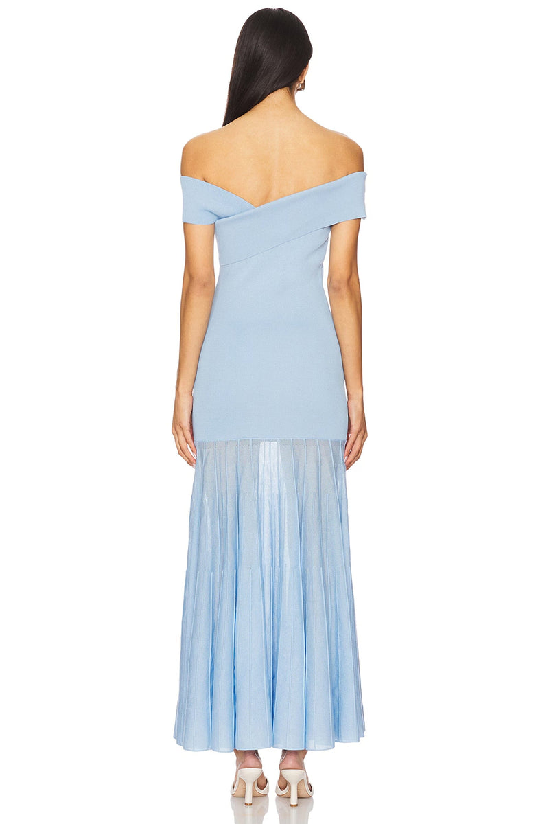 LINE & DOT | Rowan Sweater Dress - Powder Blue