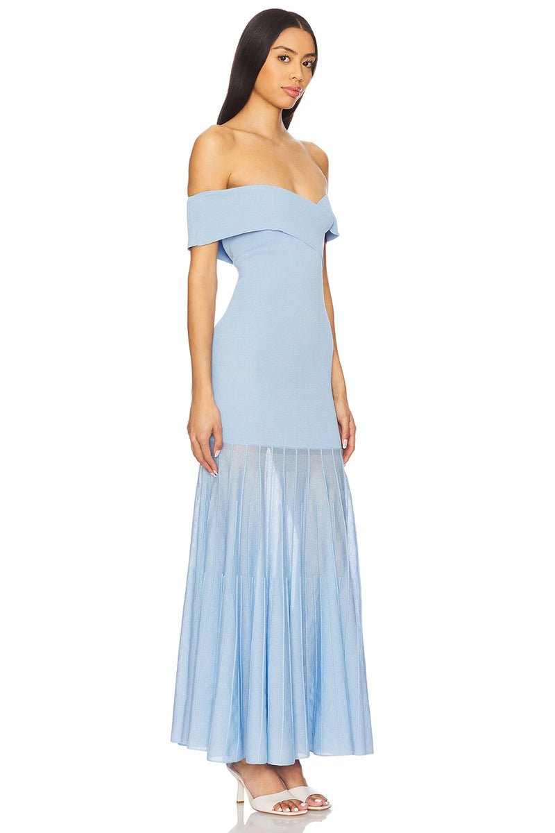 LINE & DOT | Rowan Sweater Dress - Powder Blue