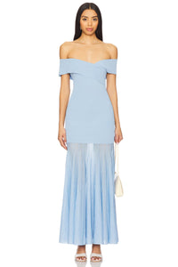 LINE & DOT | Rowan Sweater Dress - Powder Blue
