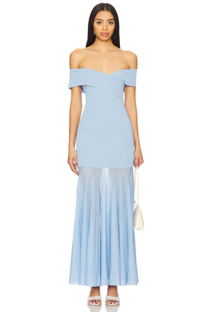 LINE & DOT | Rowan Sweater Dress - Powder Blue