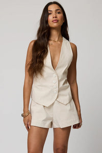 STILLWATER | The Matte Twill Shorts - Winter White