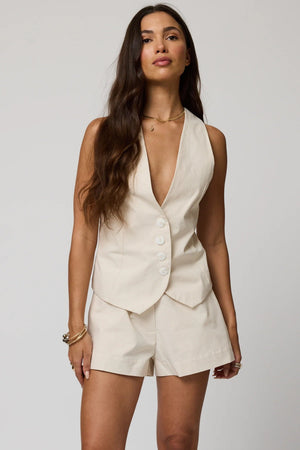 STILLWATER | The Matte Twill Shorts - Winter White