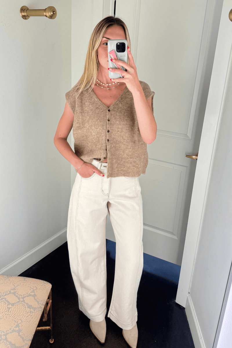 FRNCH | Kukicha Vest - Beige