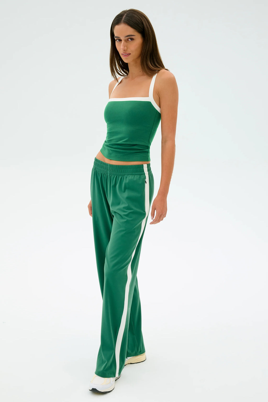 SPLITS59 | Maxie Rigor Track Pant - Arugula/White