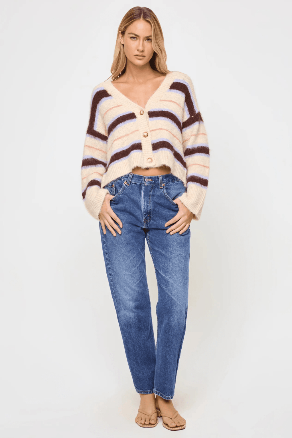 L*SPACE | Montauk Sweater- Prep School Stripe