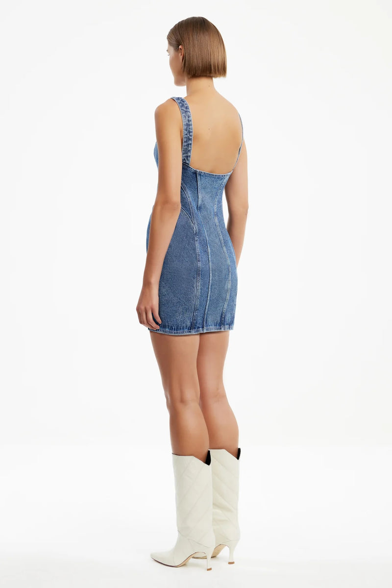 SIGNIFICANT OTHER | Washed Indigo Sabrina Mini Dress - Washed Indigo