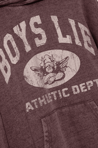 BOYS LIE | Athletics Racer Hoodie - Plum