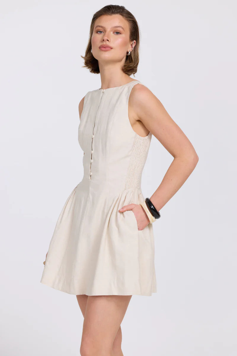 SOVERE | Eve Mini Dress - Neutral