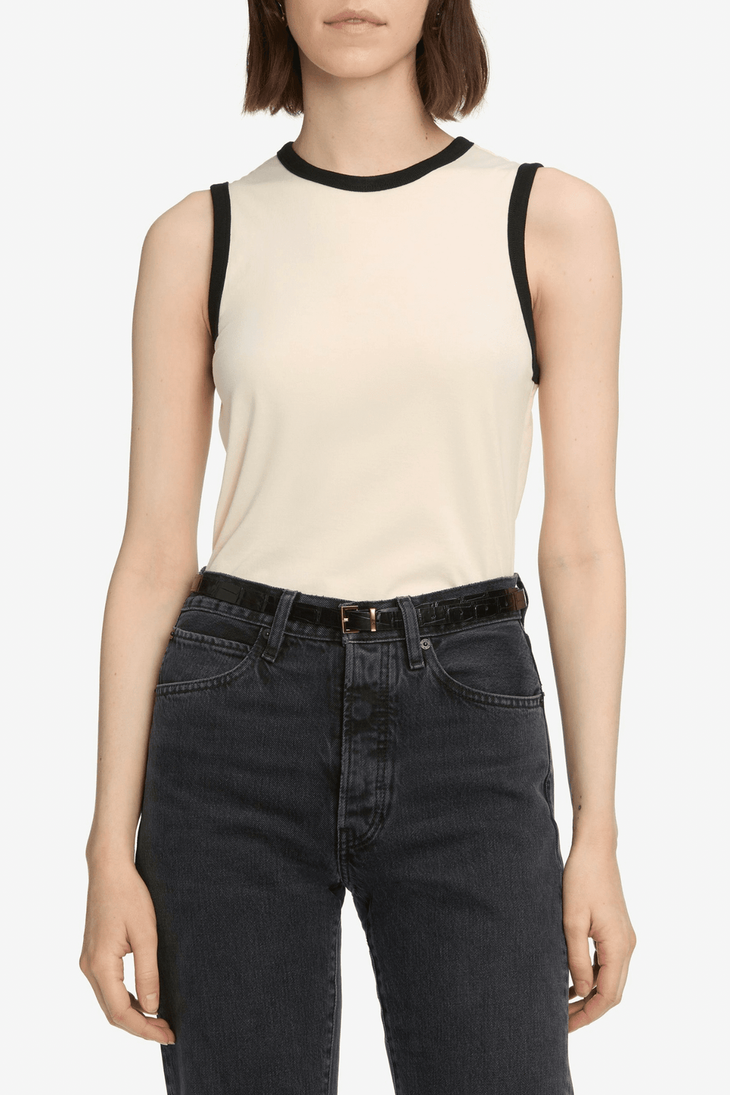 FRAME | The Ringer Tank - Cream