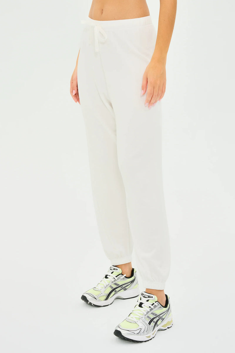 SPLITS59 | Andie Oversized Fleece Sweatpant - White