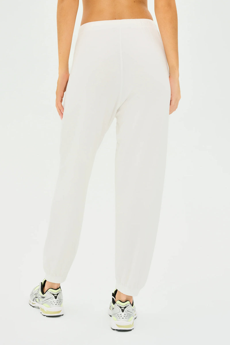 SPLITS59 | Andie Oversized Fleece Sweatpant - White