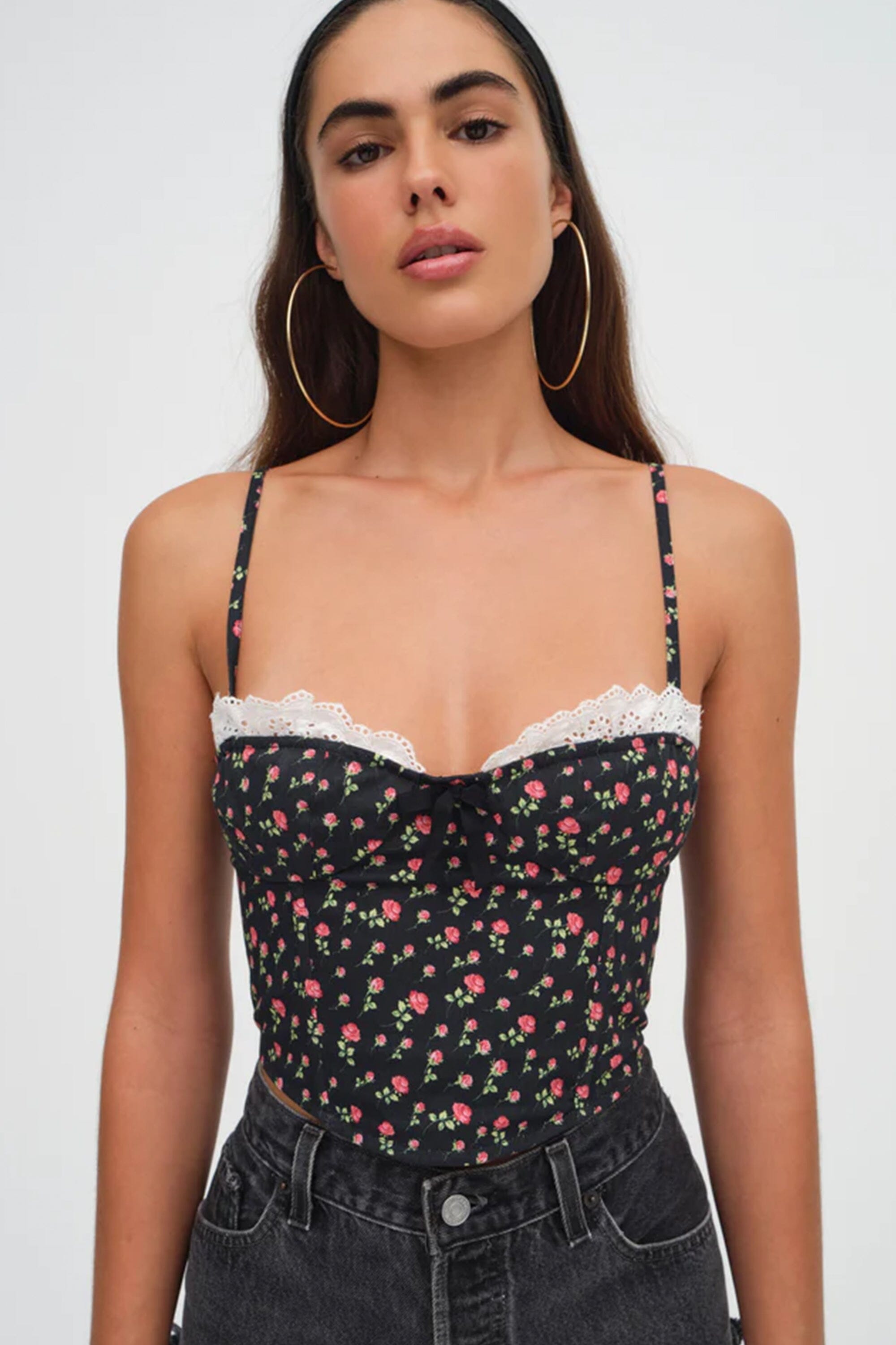 For love and lemons polka dot top hot sale