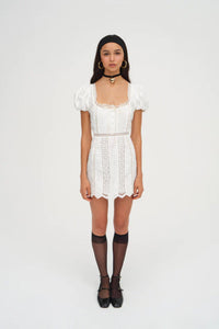 FOR LOVE & LEMONS | Tracy Mini Dress - White