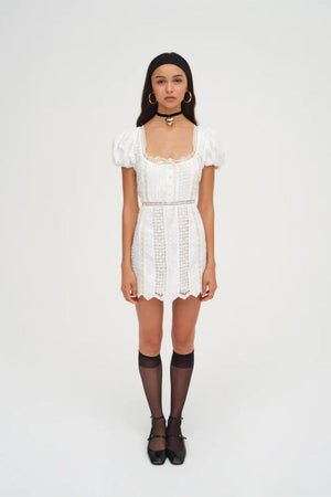 FOR LOVE & LEMONS | Tracy Mini Dress - White