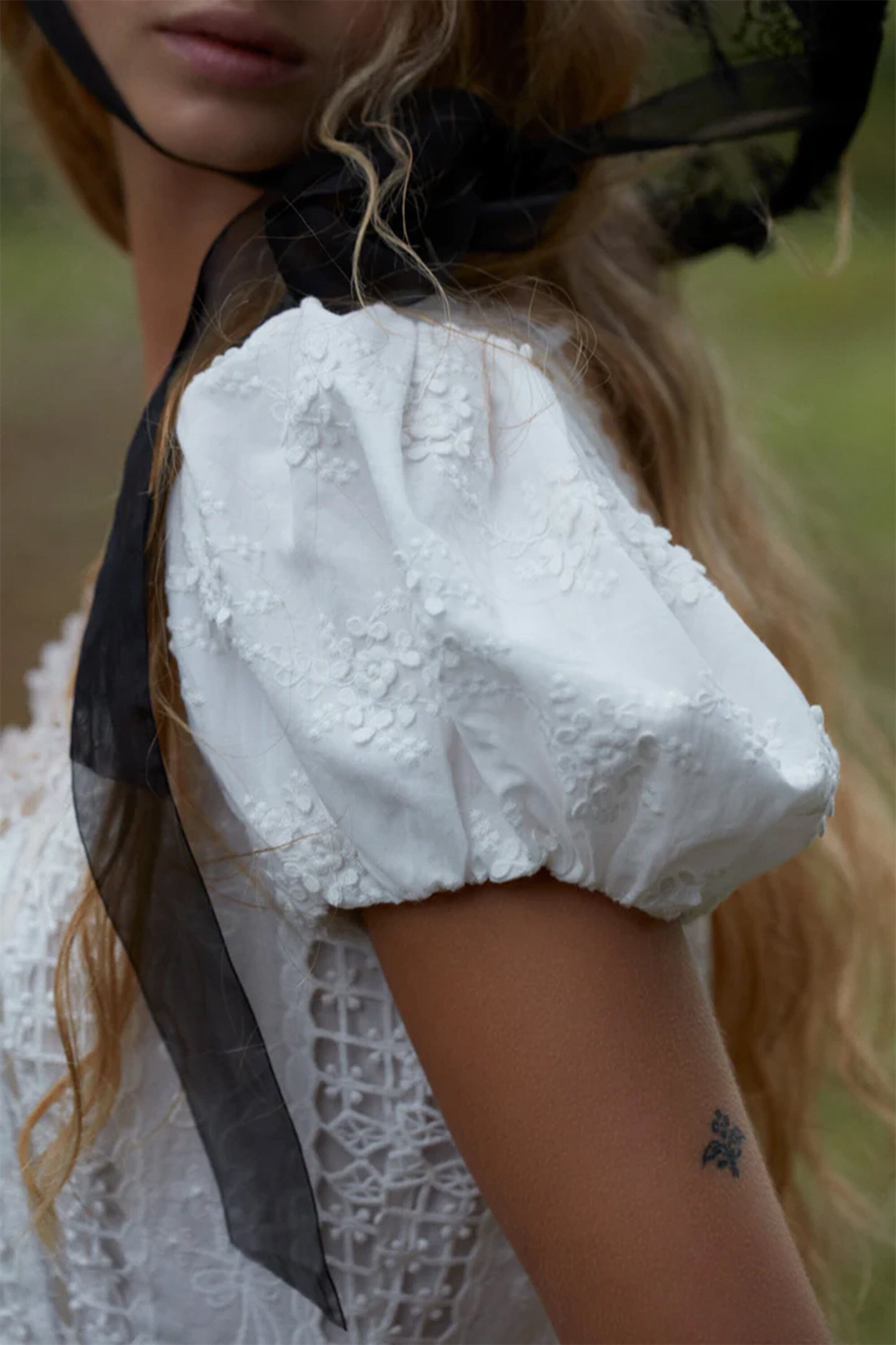 for love and lemons tracy mini dress for Love & Lemons Tracy Mini Dress In White
