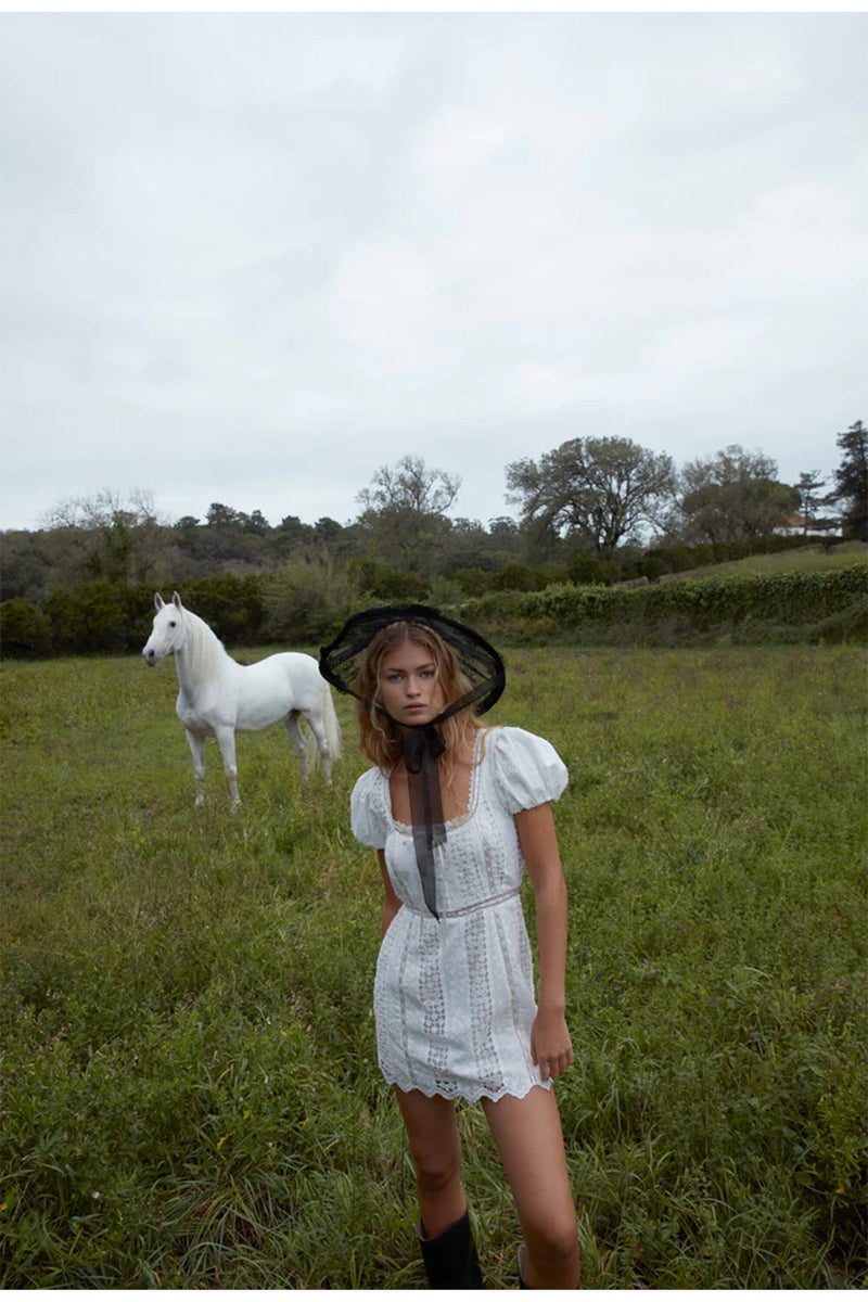 FOR LOVE & LEMONS | Tracy Mini Dress - White