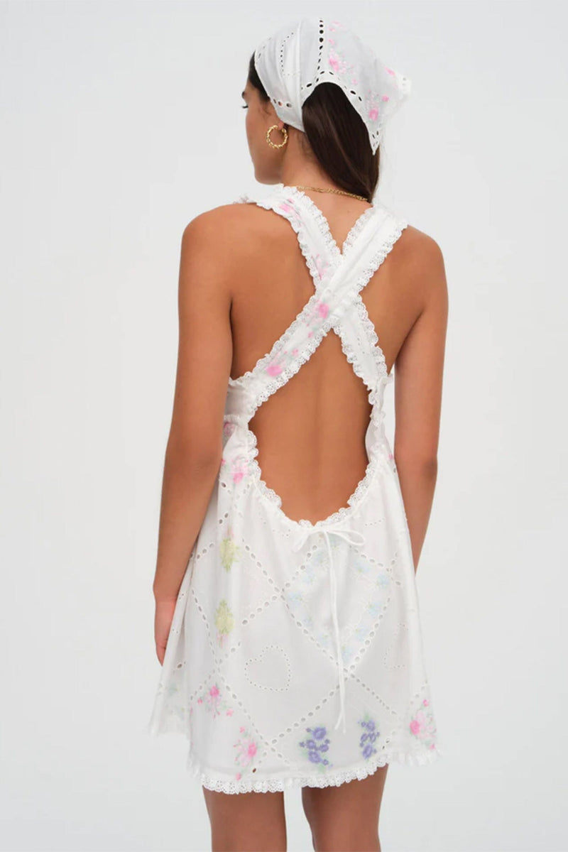FOR LOVE & LEMONS | Andrea Mini Dress - White