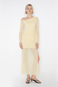 BEC + BRIDGE | Fae Asym L/S Dress - Butter Yellow
