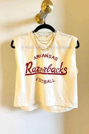 Hogs Football Tank - Off White