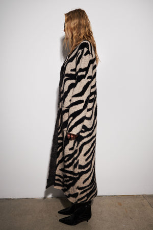 JOHN + JENN | Rashad Coat - Shadow Zebra
