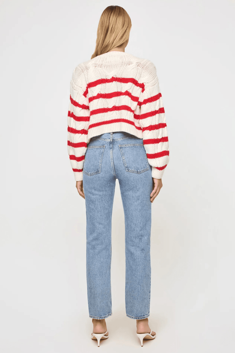 L*SPACE | Kensley Pullover - White/Red