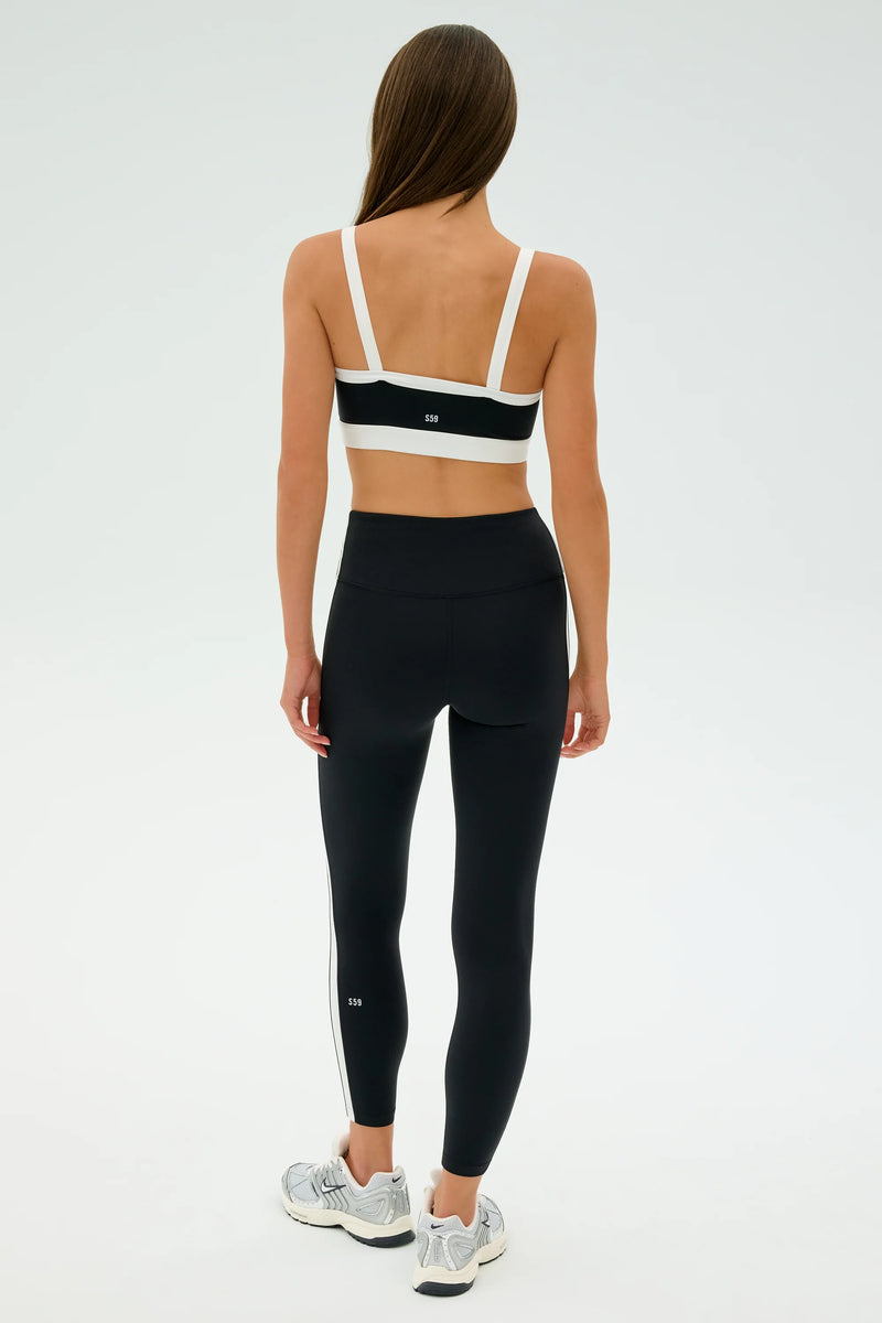 SPLITS59 | Clare High Waist Rigor 7/8 - Black/White