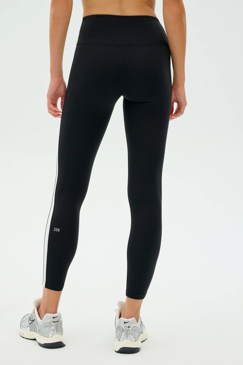 SPLITS59 | Clare High Waist Rigor 7/8 - Black/White