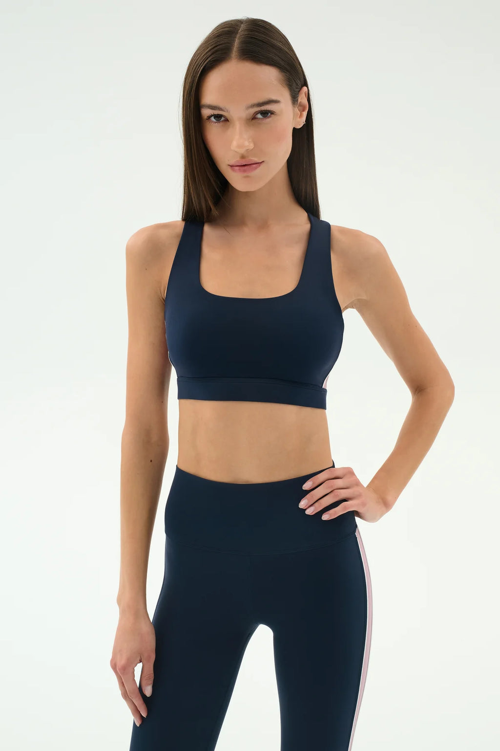 SPLITS59 | Lexi Rigor Bra - Indigo/Blush