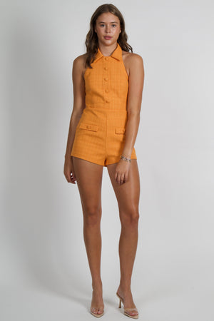 AMANDA UPRICHARD | Archer Playsuit - Orange
