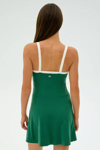 SPLITS59 | Monah Rigor Dress - Arugula/White
