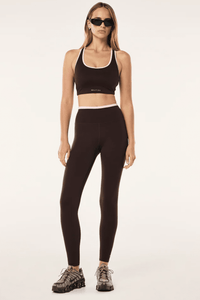 P.E. NATION | Stellar Sports Bra - Espresso/Chalk Pink