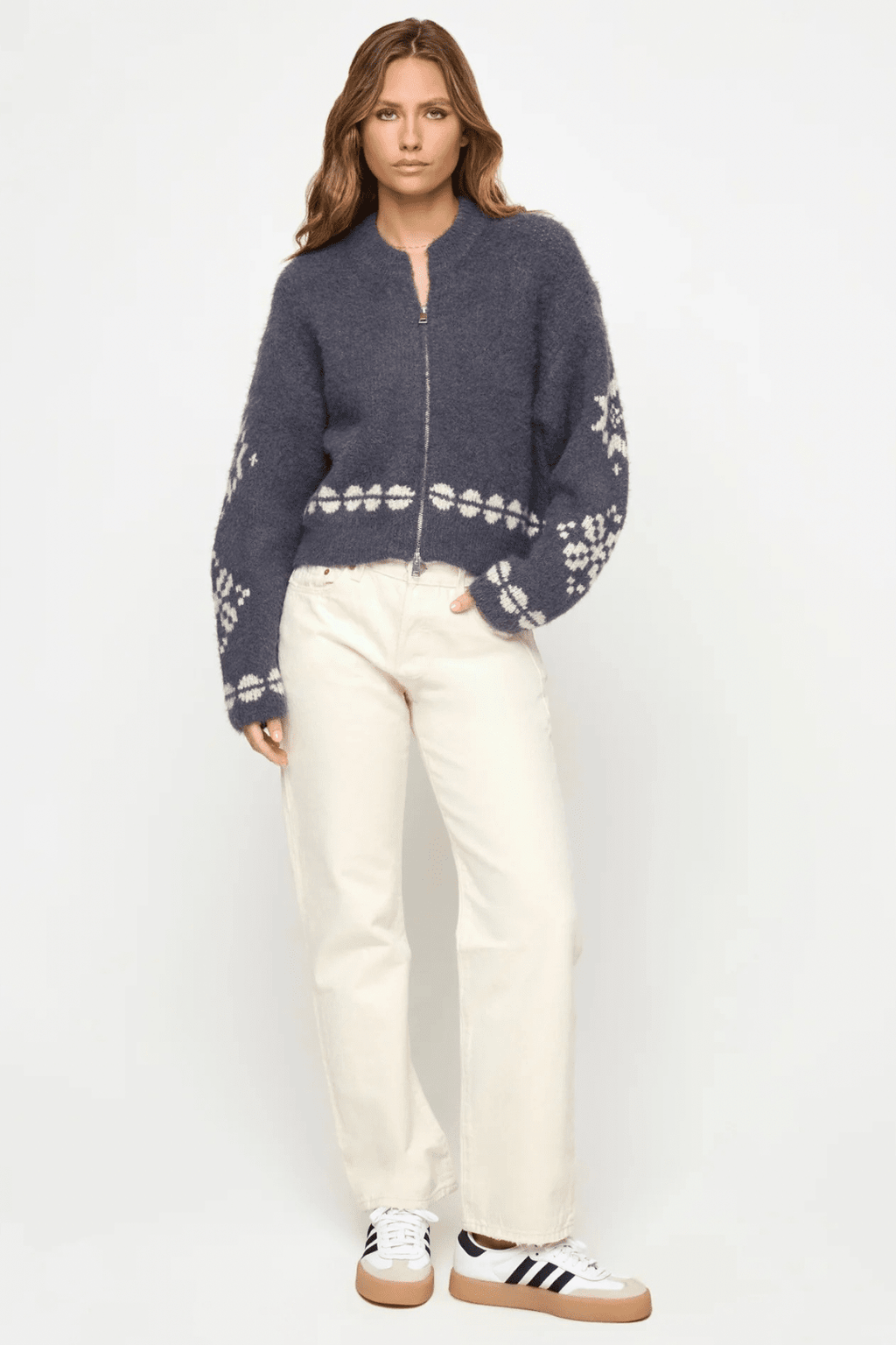 L SPACE | Cosmos Sweater - Snowy Mile Fair Isle
